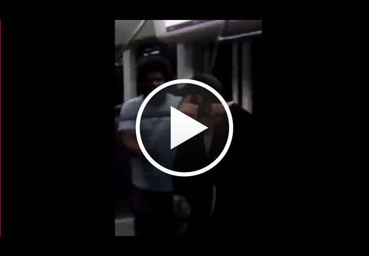 Video: Vigilante Stops Subway Fight with Samurai Sword