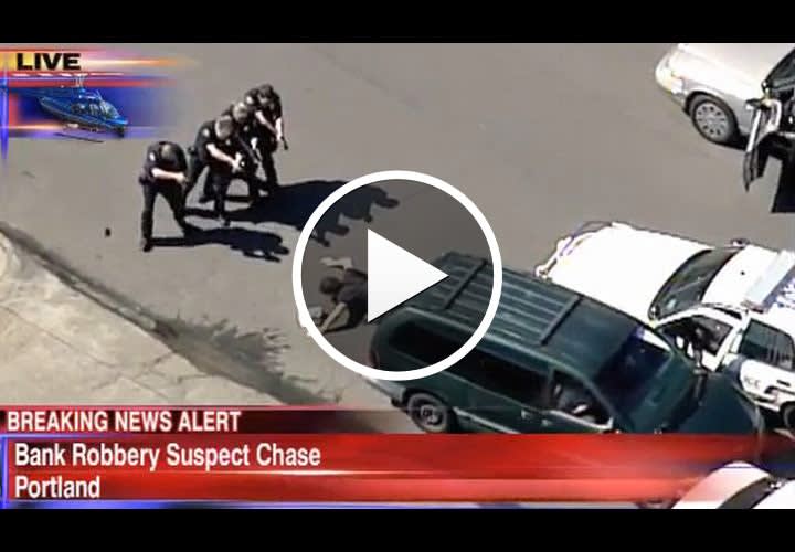Video: News Copter Helps Portland Cops Catch Bank Robber