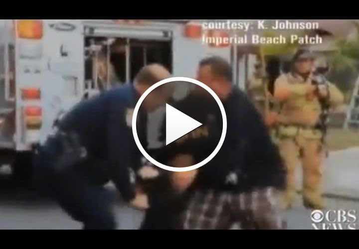 Video: SD Cop Pulls Woman Away from Fire by Hair