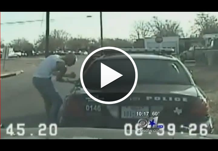 Video: Handcuffed Burglary Suspect Steals Cruiser