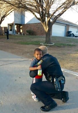 Oklahoma Boy Asks Officer for Hug, Officer Responds