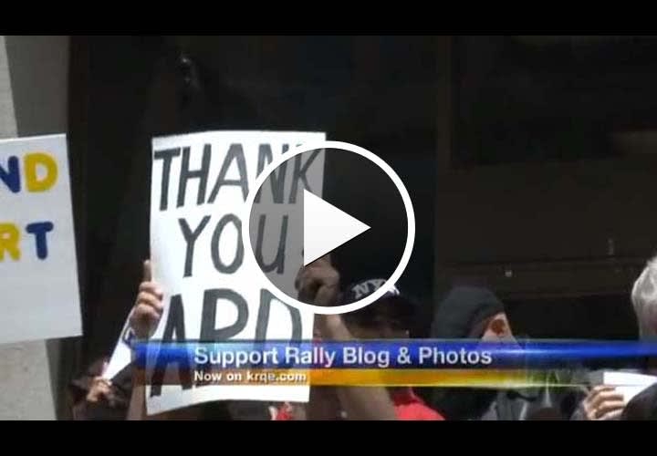 Video: Hundreds Rally in Support of Albuquerque Police