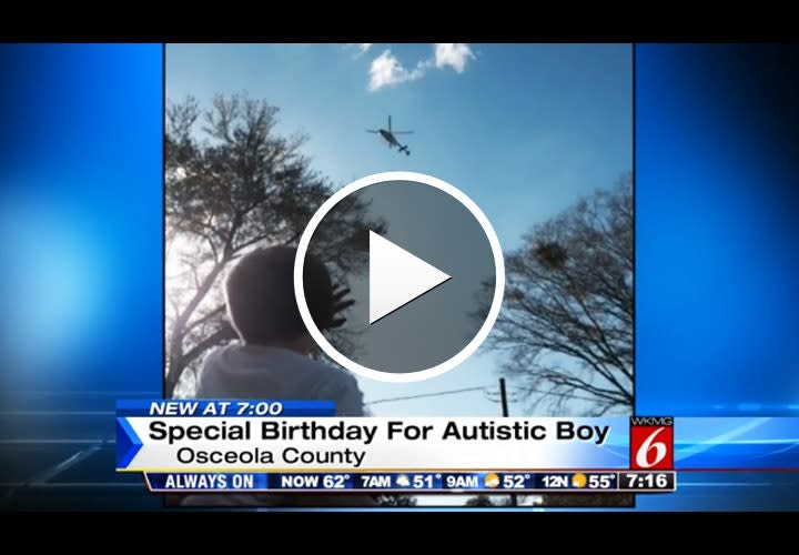 Video: Florida Deputies Help Rescue Lonely Autistic Boy's Birthday Party