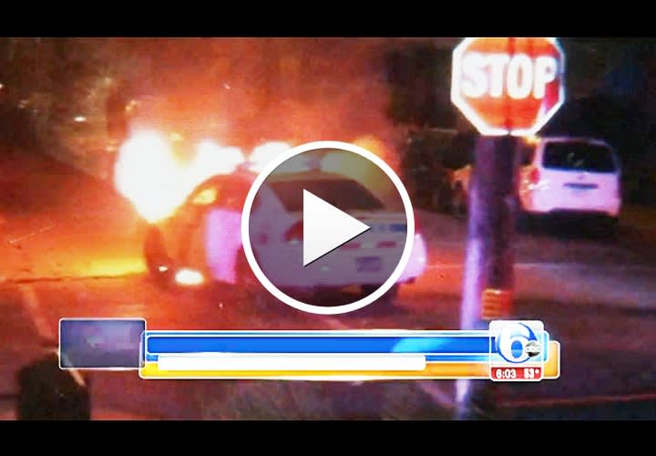 Video: Philly Officer Rescued from Burning Patrol Car by Teen Firefighter and Young Man