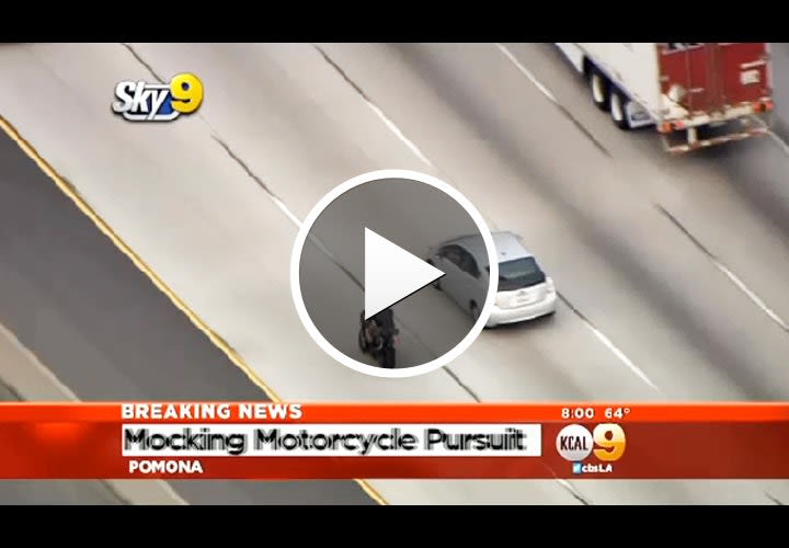 Video: Motorcyclist Taunts California Troopers During High-Speed Chase