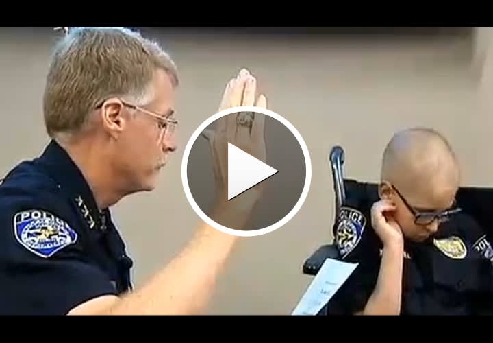 Video: 10-Year-Old Cancer Patient Sworn in as Honorary Texas Officer
