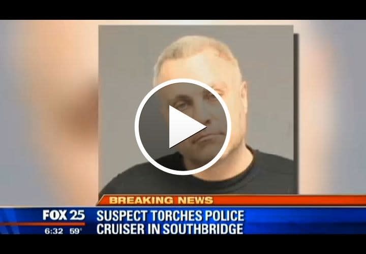 Video: Massachusetts Man Dumped Gas on Cruiser, Lit It on Fire