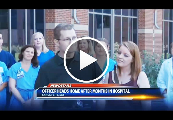 Video: After Two Dozen Surgeries Missouri Officer with Flesh-Eating Disease Leaves Hospital