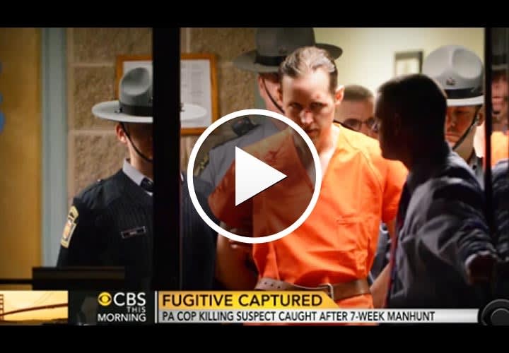 Video: Ambush Suspect Frein Restrained with Murdered Pennsylvania Trooper's Cuffs