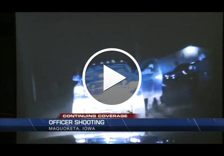 Video: Dashcam Video Shows Small Town Iowa Shootout
