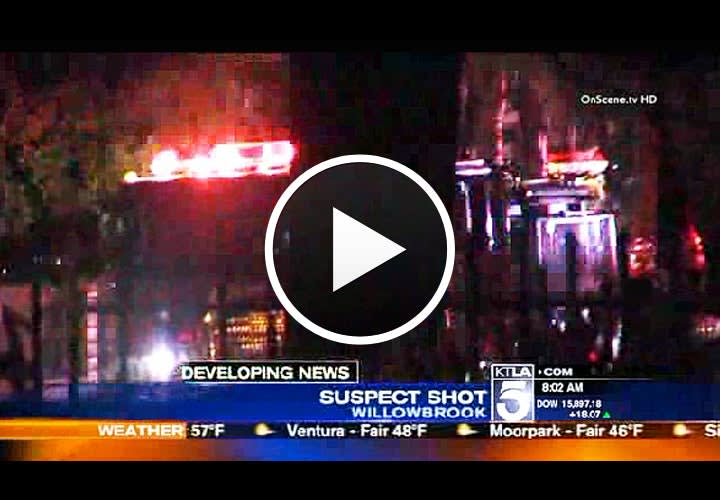 Video: Man Holding Baby Opens Fire on LASD Deputies