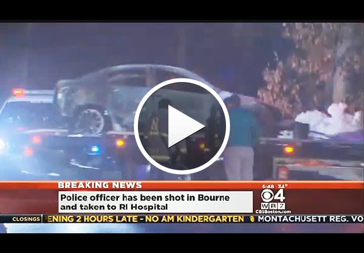 Video: Massachusetts Officer Ambushed and Shot, Suspect in Custody