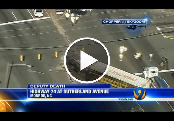 Video: Sergeant Killed By Truck Rolling Over on Cruiser