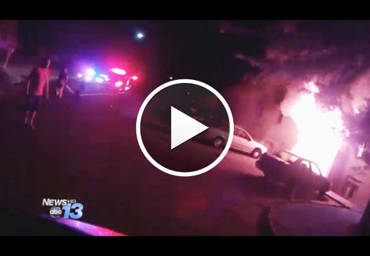 Video: North Carolina Officer Rescues Man from Burning Apartment
