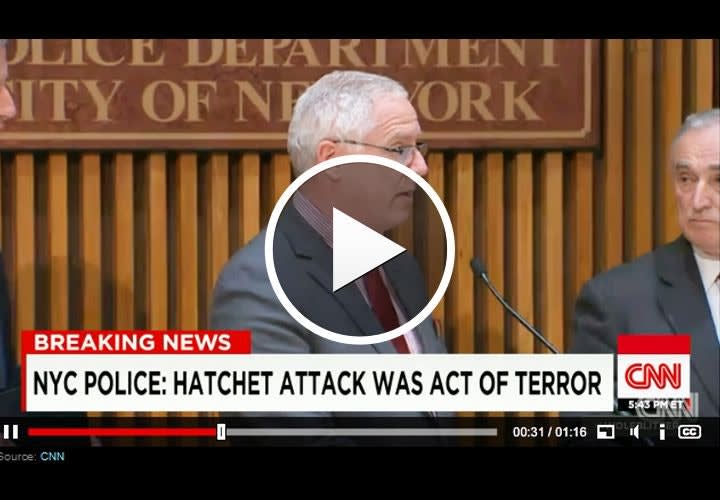 Video: NYPD Says Hatchet Attack an Act of Terror