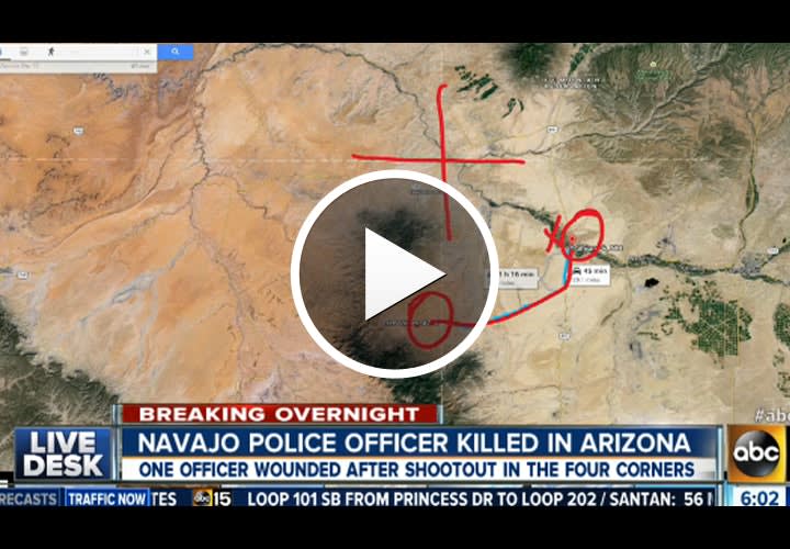 Video: Navajo Police Officer Killed by Man Holding Family Hostage