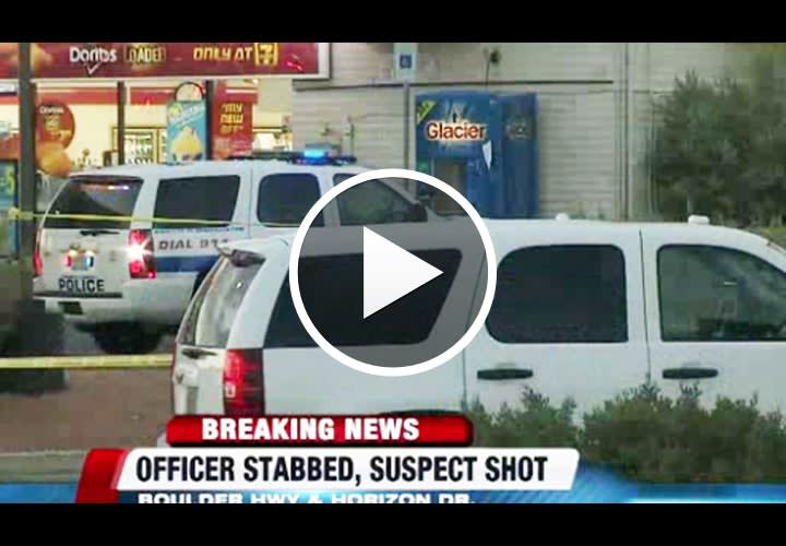 Video: Nevada Officer Stabbed, Suspect Killed