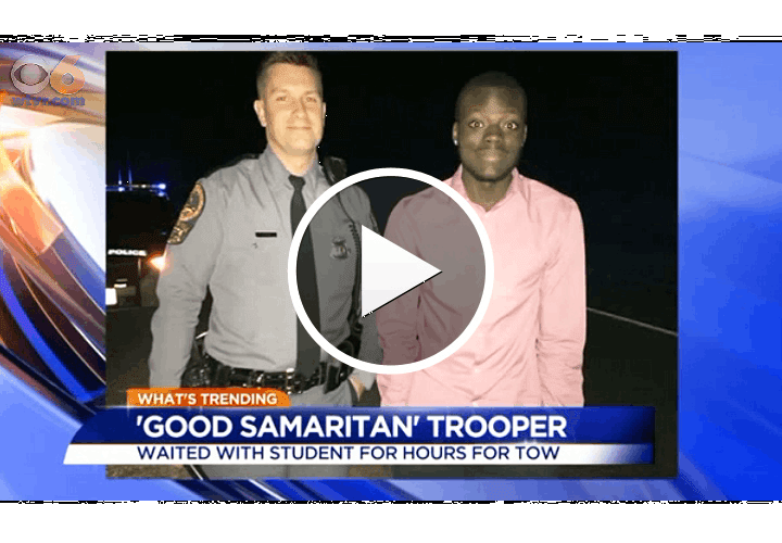 Video: Photo of Virginia Trooper Helping Stranded Driver Goes Viral