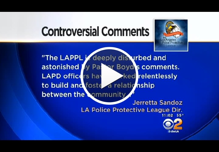 Video: Los Angeles Pastor Compares Police to the Klan, Says Officers "Lynch" Black, Brown Men
