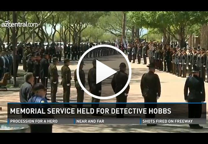 Video: Thousands Attend Memorial for Slain Phoenix Officer