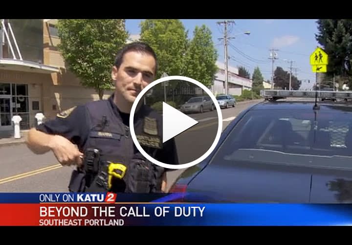 Video: Oregon Officer Pays Out of Pocket to Aid Homeless Family