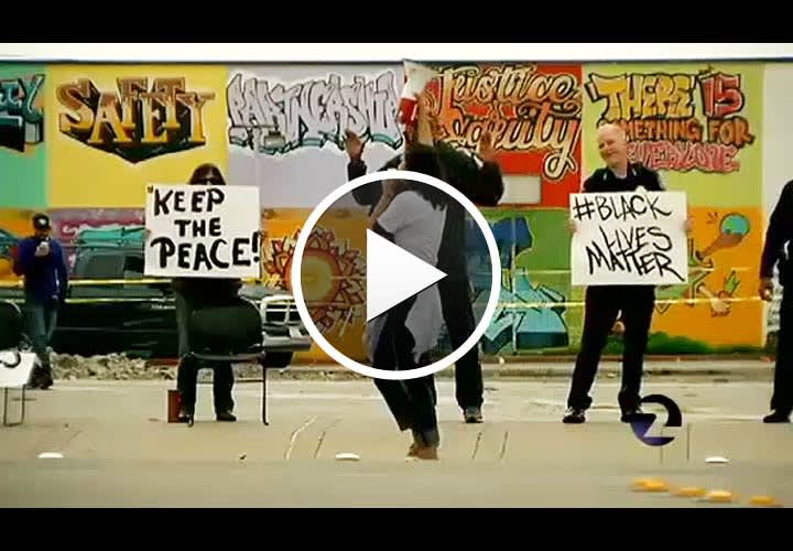 Video: California Chief Marches with Deadly Force Protesters