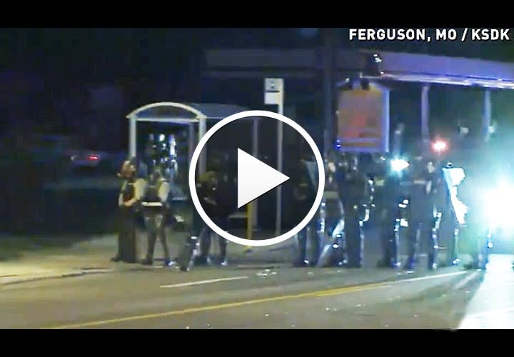 Video: Officers Use Tear Gas on Angry Crowd Protesting Missouri OIS