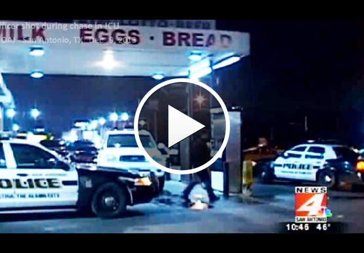Video: San Antonio Officer Shot in Head, Critical