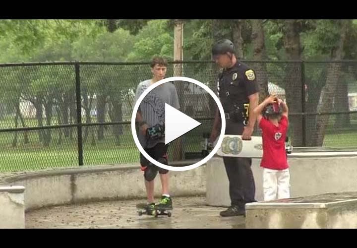 Wisconsin Officer Patrols on Skateboard, Makes Traffic Stop