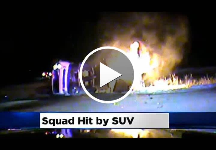 Video: Man Rescues Officer From Fiery Crash