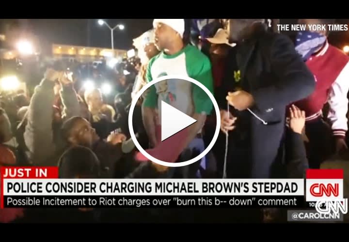 Video: Did Michael Brown's Stepfather Incite a Riot and Break the Law?