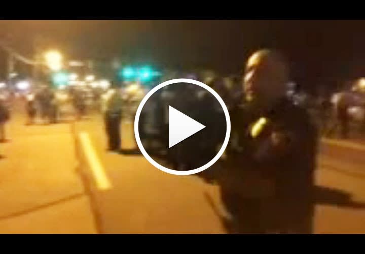 Video: Officer Suspended for Pointing Rifle and Threatening Ferguson Protester