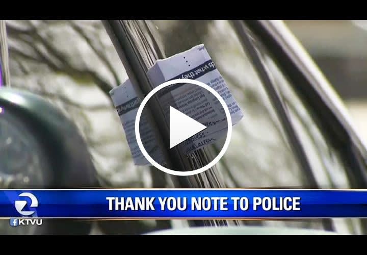 Video: Woman's Thank You Note Touches Two Police Departments