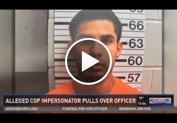 Video: Police Impersonator Pulls Over Texas Officer