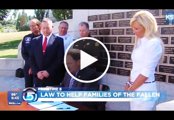 Video: Utah Legislature Votes to Help Families of Fallen Officers