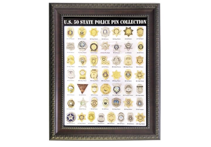 50 State Police Badge Collection