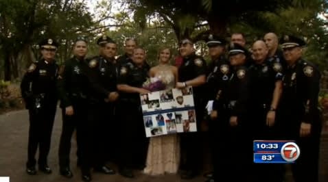 Video: Florida Officers Escort Fallen Comrade's Daughter to Prom