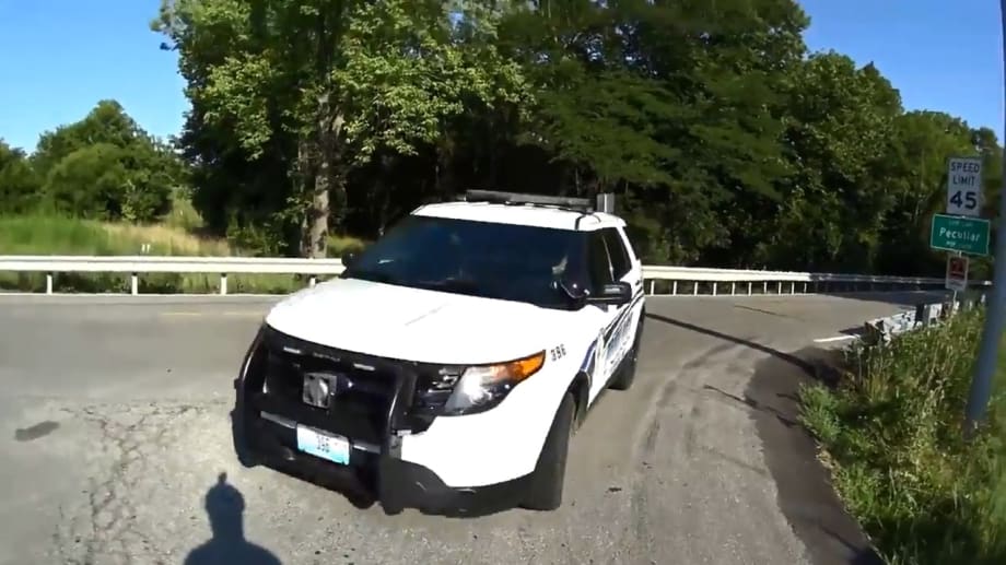 Video: Missouri Officer Suspended for "Distracted Driving" Crash with Bicyclist