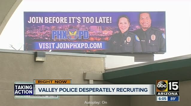 AZ Agencies Struggle to Fill Officer Ranks