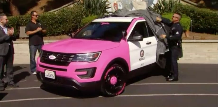 LAPD Unveils Pink Patrol Vehicle for Breast Cancer Awareness