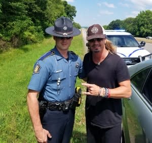 Arkansas Trooper Meets Rock Star During Traffic Stop