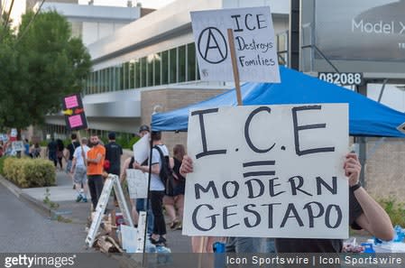 Anti-ICE Protesters Yelled Racial Slurs at Federal Officers in Portland