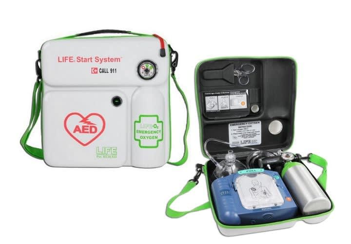 AED and Oxygen Unit