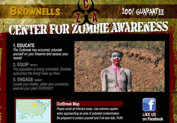 Brownells Establishes 'Center For Zombie Awareness' Web site