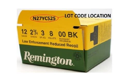 Remington Recalls LE 00-Buck Shells