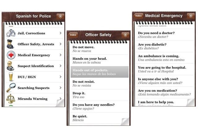 App Review: Spanish for Police