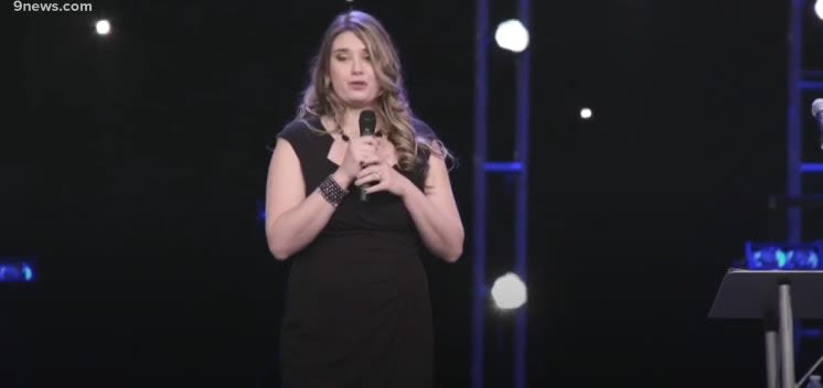 Video: Speaking at His Funeral, Slain Colorado Deputy's Wife Asks Public to Respect Officers