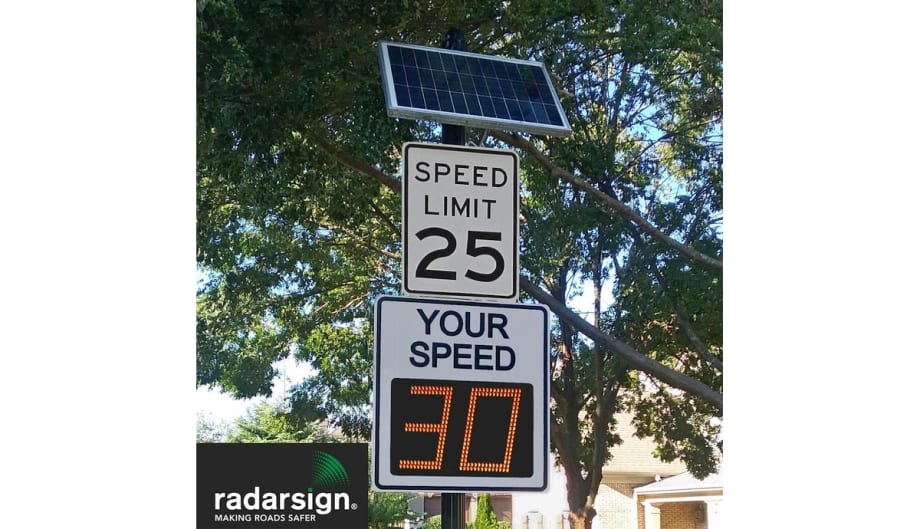 Radarsign Brand TC-600 Full Matrix Radar Speed Sign