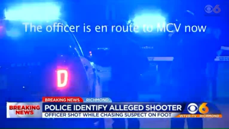 Video: Richmond Officer Shot in Foot Pursuit, Suspect in Custody