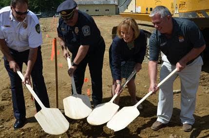 Pizza Company Honors First Responders While Breaking Ground For New Facility